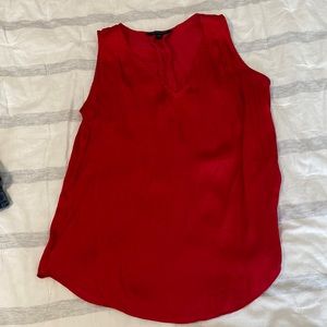Banana republic Petite XS Red Silk Top